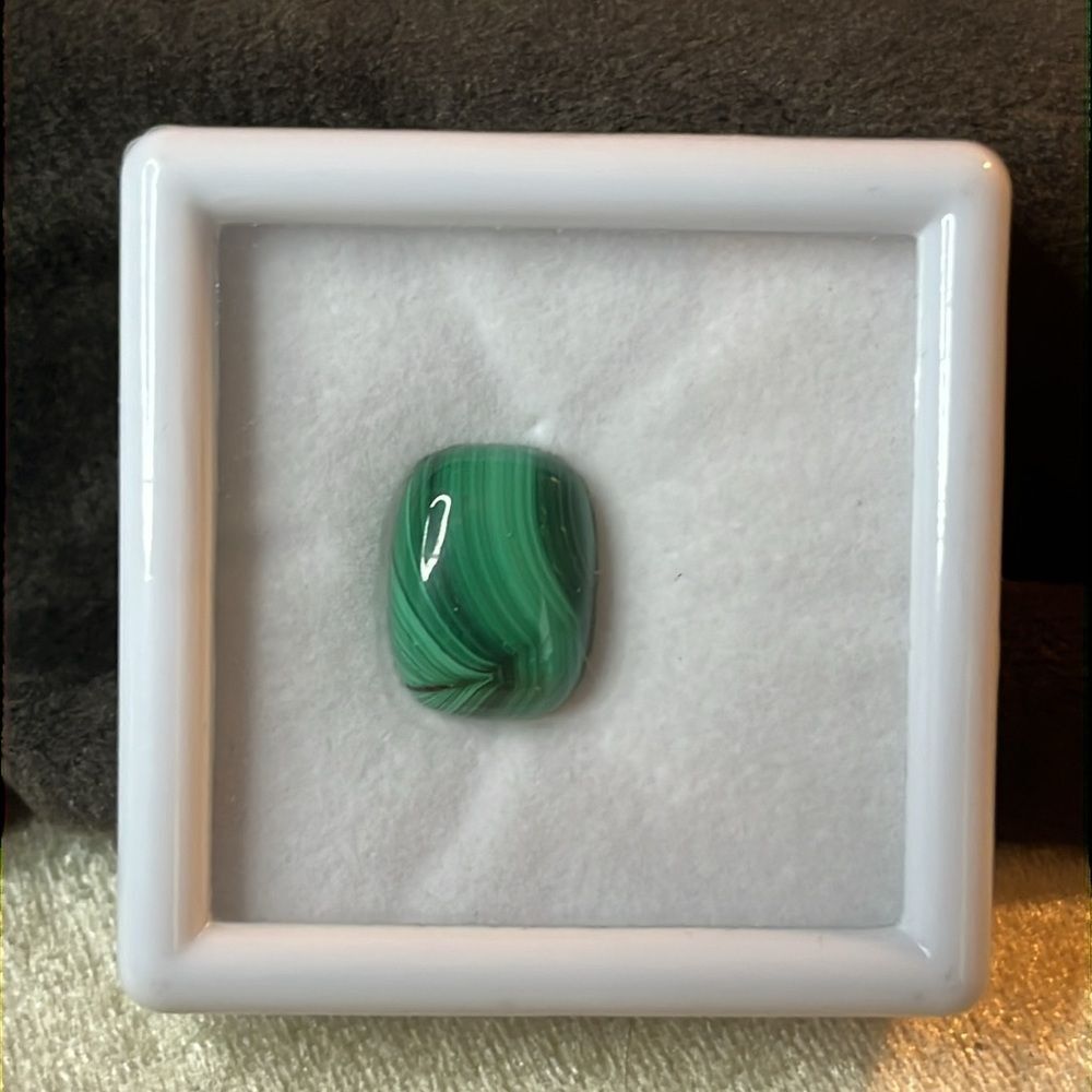 MALACHITE CUSHION CUT LOOSE STONE 16x12